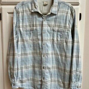Carbon2Cobalt Men’s Cotton Plaid Button Down Shirt Size XL
